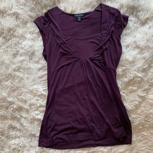 purple stretch banana republic tank top